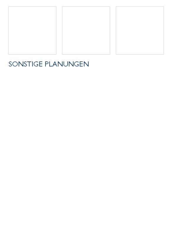 Sonstige Planungen
