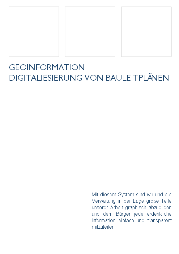 Mit diesem System sind wir und die Verwaltung in der Lage große Teile unserer Arbeit graphisch abzubilden und dem Bürger jede erdenkliche Information einfach und transparent mitzuteilen.